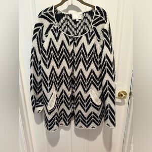 JOA LA chevron cardigan sweater M